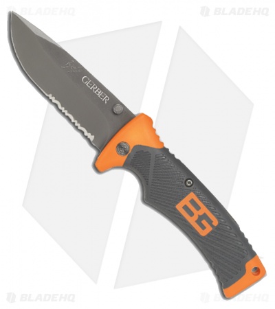 Gerber Bear Grylls Folding Sheath Survival Knife (3.6" Black Serr) 31-000752