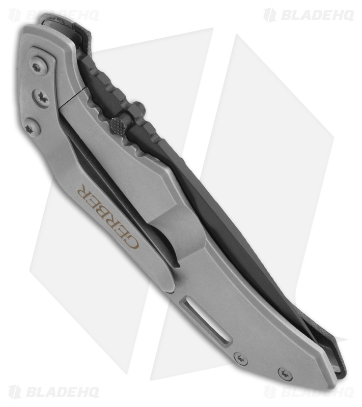 Gerber Contrast Frame Lock Knife G10/Steel (3" Black Serr) 0259 Blade HQ
