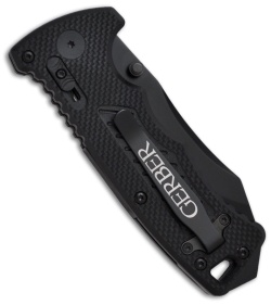Gerber DMF G-10 Manual Folding Knife Tanto (3.5" Black Serr) 0583