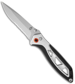 Gerber Outrigger Spring Assisted Opening Knife (3.38" Bead Blast Serr)