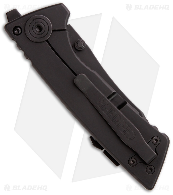 Gerber S.A.H. Safety Auto Hook Knife (3.6" Black Serr) 0383 SAH Blade HQ