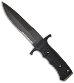 Gerber Silver Trident Knife Watson-Harsey Fixed Blade (Black SER) 06977