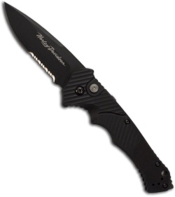 Harley Davidson Nonconformist Automatic Knife (3.4" Black Serr) 13800SBK