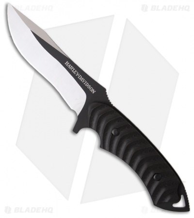 Harley Davidson Madcap Red/Black G10 Fixed Blade Knife (4.66 Plain) 13420BK
