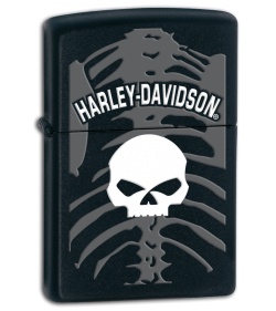 Zippo Lighter Harley Davidson Skull 28085