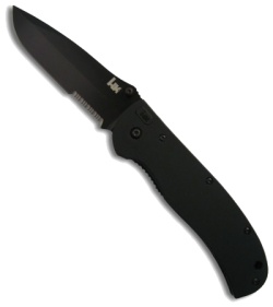 H&K Benchmade Ascender Knife Drop Point (3.86" Black Serr) 14352SBT