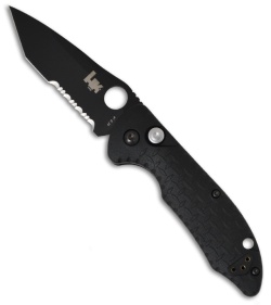 H&K Soldat Knife Tanto Tactical Folder (3.3" Black Serr) 14410SBK