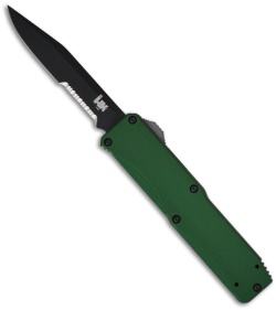 H&K Benchmade Tumult Green OTF Automatic Knife (Black SER) 14800SBKGRN