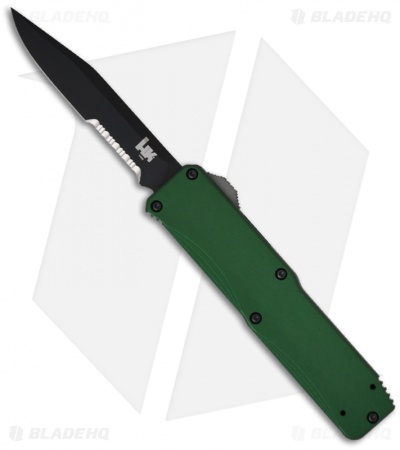 H&K Benchmade Tumult Green OTF Automatic Knife (Black SER) 14800SBKGRN