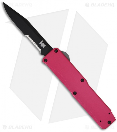 H&K Benchmade Tumult Pink OTF Automatic Knife (Black SER) 14800SBKPNK