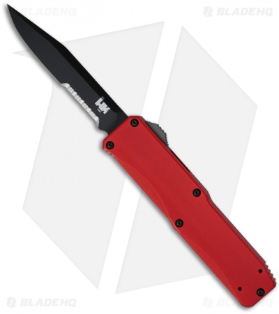 H&K Benchmade Tumult Red OTF Automatic Knife (Black SER) 14800SBKRED
