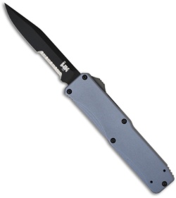 H&K Benchmade Tumult Silver OTF Automatic Knife (Black SER) 14800SBKSLV