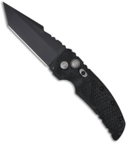 Hogue Knives EX01 Automatic Knife Tanto Black G10 (3.5" Black Plain)