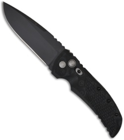Hogue Knives EX01 Automatic Knife Drop Point Black G10 (4" Black Plain)
