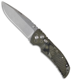 Hogue Knives EX01 Knife Green G10 Drop Point Blade (4" Tumble Plain)