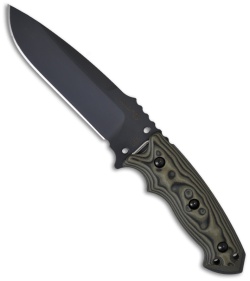 Hogue Knives EX-F01 Tactical Fixed Blade Knife Green G10 (5.5" Plain) 35178