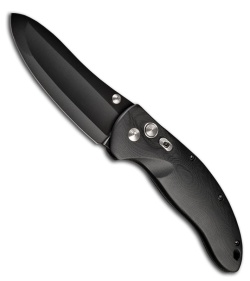 Hogue Knives EX04 Folding Knife Upswept Black G-10 (4" Plain) 34450