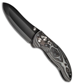 Hogue Knives EX04 Folding Knife Upswept Black/Gray G-Mascus (4" Plain) 34459