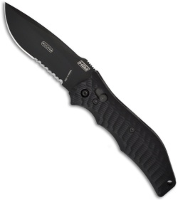 Darrel Ralph HTM-DDR Gun Hammer Automatic Knife Bowie (3.5" Black Serr)