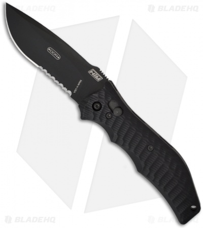 Darrel Ralph HTM-DDR Gun Hammer Automatic Knife Bowie (3.5" Black Serr)