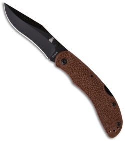 Ka-Bar Baconmaker Folder Knife (3.375" Black Plain) 5598