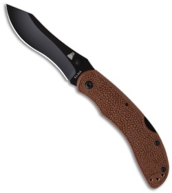 Ka-Bar Piggyback Folder Knife (3.375" Black Plain) 5597