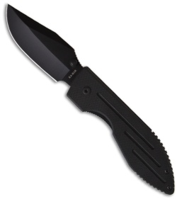 Ka-Bar Warthog Folder Knife (3.06" Black Plain) 3072