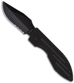 Ka-Bar Warthog Folder Knife (3.06" Black Serr) 3073