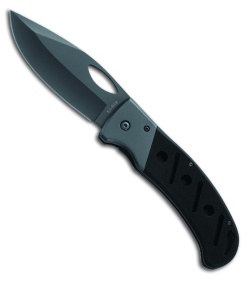 Ka-Bar Gila G-10 Black Folding Knife (3.875" Black Plain) 3077