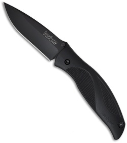 Kershaw Blackout Assisted Opening Knife (3.25" Black Plain) 1550
