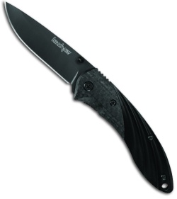 Kershaw Kurai Folding Knife (2.5" Black Plain) 3700