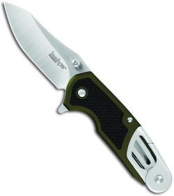 Kershaw Funxion Outdoor Olive Spring Assisted Knife (3" Satin Plain) 8000OL