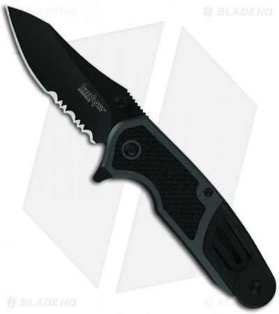 Kershaw Funxion EMT Charcoal Spring Assisted Knife (3" Black Serr) 8100GRYST