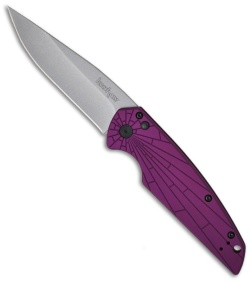 Kershaw Breakout Automatic Knife Purple (3.5" Stonewash Plain) 7000PURP