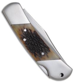 Kershaw Knives Corral Creek Knife w/ Jigged Bone Inlay (2.5" Satin Plain) 3115JB