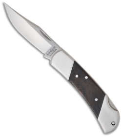 Kershaw Knives Corral Creek Knife w/ Hardwood Inlay (2.5" Satin Plain) 3115W