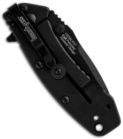 Kershaw Cryo Black Spring Assisted Flipper Knife (2.75" Black) 1555BLK
