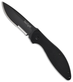 Kershaw ENER-G2 Flipper Knife 1745BLKST (3.5" Black Serr)