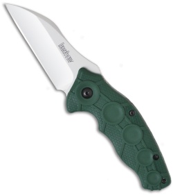 Kershaw Green Needs Work Assisted Opening Knife 1820GRN (3" Bead Blast Plain)