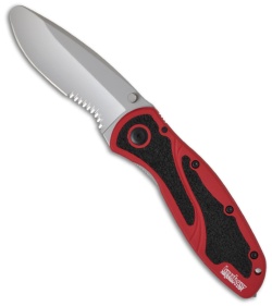 Kershaw Blur Rescue Knife Red (3.25" Bead Blast Serr) 1675RDST