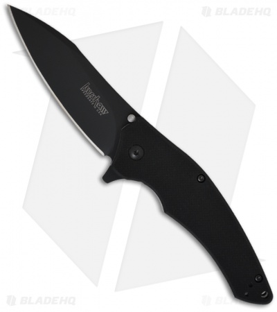 Kershaw Turbulence TG1 Assisted Opening Knife (3.25" Black Plain) 1790CKT