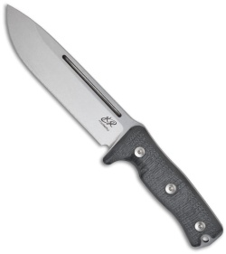 Knife Research Legion SC Fixed Blade Knife Black G10 (6.69" Satin Plain)