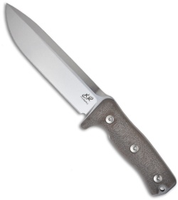 Knife Research Legion CC Fixed Blade Knife Brown G10 Tan Sheath (6.69" Plain)