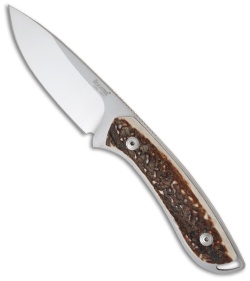 Lion Steel Knives 571 Hunting Knife Stag Horn (3.54" Satin Plain) 571 CE