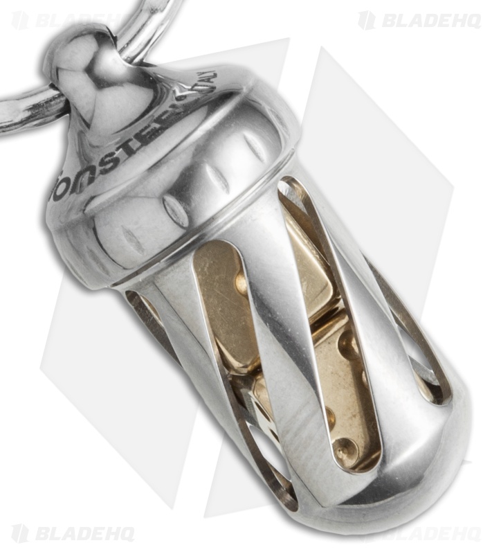 LionSteel Acorn Dice Keychain (Brass) DDOT Blade HQ