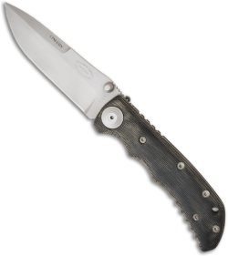 RARE Lone Wolf Knives Harsey T-3 Prototype Folding Knife Green (4.8" Plain)