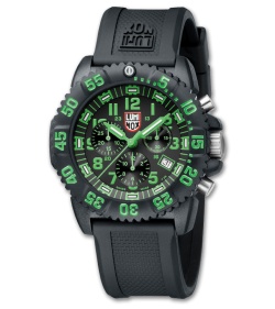 Luminox Colormark Chronograph Navy Seal Green Watch (Black) 3097
