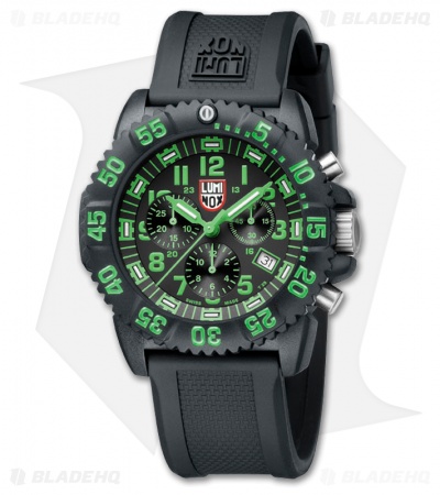 Luminox Colormark Chronograph Navy Seal Green Watch (Black) 3097