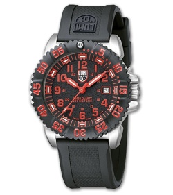 Luminox 3150 Series Steel Colormark 3165 w/ Rubber Strap (Black)