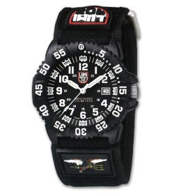 Luminox Navy Seal Dive Watch Black Velcro Strap (Black) 3951